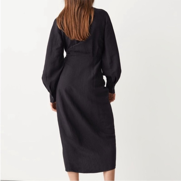 & Other Stories Elegant Black Wrap Dress - Picture 6 of 6